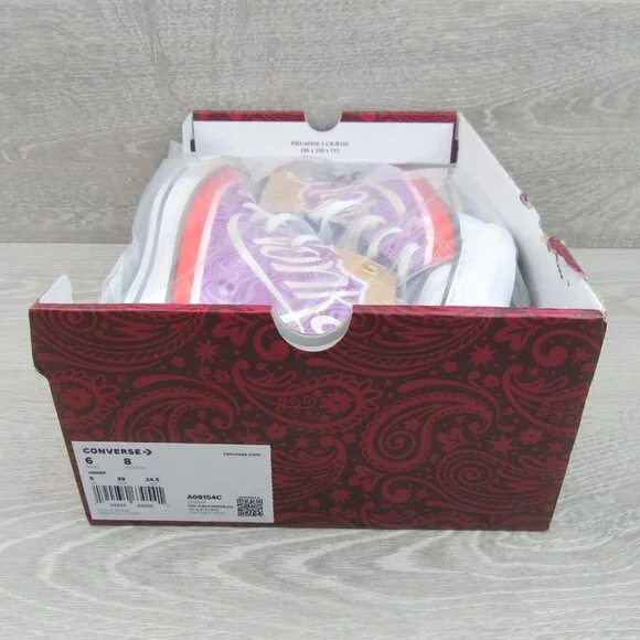 Converse x Wonka CTAS HI Women's Size 8 Pixel Purple White Sneakers NEW - Picture 13 of 14